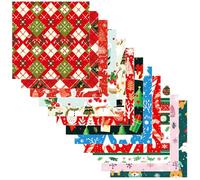 Scrapbook Paper Pad, 24Pcs Christmas Scrapbook Paper 6x6" Vintage Christmas Theme Pattern for DIY Albums Journals Card Making