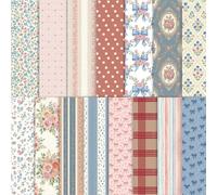 Scrapbook Paper Supplies, 30 Sheets 7.9x5.5 Inch Vintage Stripe Style Scrapbooking Supplies,Single-Sided Origami Decoupage Paper for DIY Crafts, Card Making, Art Journaling