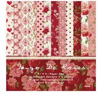 Scrapbook Pattern Paper Pack, Scrapbook Pattern Paper Pack of 24 Sheets 6x6 inches 160gsm Single-Sided Multicolor