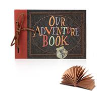 Scrapbook Photo Album, Our Adventure Book Up Scrapbook Photo Album DIY Memory Scrap Book Hard Cover Couple Gifts for Men Couple Boyfriend Gifts