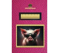 SCRAPBOOK - PIG AS LUCKY PINK & COOL - HARDBACK & INTERIOR: !!!ATTENTION!!! MATCHING DAILY PLANNER & NOTEBOOK AVAILABLE - 75 PAGES - TIMELESS