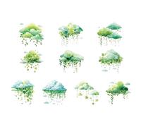 Scrapbook Sticker, Artistic Journaling Book Aesthetic Decorative Scrapbook Stickers for Adult Student Journaling