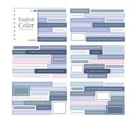 Scrapbook Sticker Book Exquisite Innovative English DIY Planner Sticker Decorative Stickers for Scrapbook Notebook Journal Diary Japanese Paper 20 Sheets (Type 1)