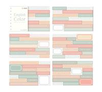 Scrapbook Sticker Book Exquisite Innovative English DIY Planner Sticker Decorative Stickers for Scrapbook Notebook Journal Diary Japanese Paper 20 Sheets (Type 2)