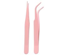 Scrapbook Sticker Tweezers - Stainless Steel | Tweezers Tweezersa for Crafting | Precision Straight and Elbow Tools for Stickers Scrapbooking Cardmaking and Daily DIY Use