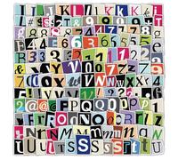 Scrapbook Stickers, Letter Stickers, Vintage Stickers, 200PCS Self-Adhesive PVC Alphabet Number Stickers Waterproof for Scrapbooking, Journals, Calendars, Notebooks, Laptop DIY Craft Decoration