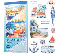 Scrapbook Stickers Set 20 Sheets Flower Nature Plant Adults Sticker Book Journaling Stickers Aesthetic Scrapbooking Supplies for Journaling Scrapbooking Decals