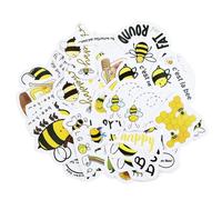 Scrapbooking Bee Stickers, 46Pcs Bee Emotions Scrapbook Stickers, Cute Honey Bees Sticker, Good Mood Sticker for Photo Albums, Diaries, Crafts, Scrapbooks, Notebooks, Memoirs