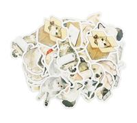 Scrapbooking Cat Stickers, 40Pcs Vinyl Cat Scrapbook Sticker, Cute Kitten Stickers, Cats Sticker for Photo Albums, Diaries, Crafts, Scrapbooks, Notebooks, Memoirs