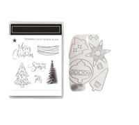 Scrapbooking Christmas Metal Cutting Die and Silicone Stamp, I | 0.8mm Thick Carbon Steel for Crafting Fun, Scrapbooking Decors for Creative Projects and Kids Adults