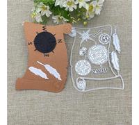 Scrapbooking Cutting Stencils,10.3x13.4cm Compass Scroll Set Frame Metal Cutting Dies Stencils for Scrapbooking Decorative Embossing Handcraft Template