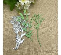 Scrapbooking Cutting Stencils,11.9x5cm Leaves Metal Cutting Dies Mold Round Hole Label Tag Scrapbook Paper Craft