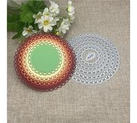 Scrapbooking Cutting Stencils,12.1x12.1cm Circle Frame Metal Cutting Dies Mold Round Hole Label Tag Scrapbook Paper Craft