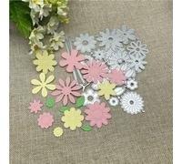 Scrapbooking Cutting Stencils,22x10cm Flower and Leaves Metal Cutting Dies Mold Round Hole Label Tag Scrapbook Paper Craft