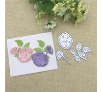 Scrapbooking Cutting Stencils,4.3x4.3cm Spring Flower Leaf Metal Cutting Die Keychain Heart Paper Key Chain Scrapbook Paper Craft