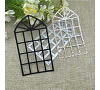Scrapbooking Cutting Stencils,6.1x11.1cm Window Metal Cutting Dies Mold Round Hole Label Tag Scrapbook Paper Craft