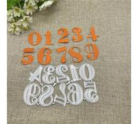 Scrapbooking Cutting Stencils,7.5x12.8cm Number Letter Metal Cutting Dies Mold Round Hole Label Tag Scrapbook Paper Craft