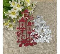 Scrapbooking Cutting Stencils,7.6x11.6cm Street Light Snow Christmas Metal Cutting Dies Stencils for Scrapbooking Decorative Embossing Handcraft Template
