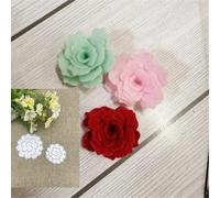 Scrapbooking Cutting Stencils,7.7x12.7cm 3D Rose Flower Frame Craft Dies Metal Cutting Dies Stencil for Scrapbooking Photo Album Paper Card Making Decorative