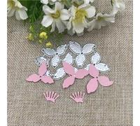 Scrapbooking Cutting Stencils,7.8x4.6cm Flowers Metal Cutting Dies Mold Round Hole Label Tag Scrapbook Paper Craft