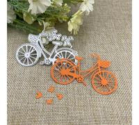 Scrapbooking Cutting Stencils,7.9x5cm Bicycle Hearts Frame Metal Cutting Die Keychain Heart Paper Key Chain Scrapbook Paper Craft