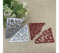 Scrapbooking Cutting Stencils,8.3x10.1cm Flower Frame Lacemetal Cutting Die Keychain Heart Paper Key Chain Scrapbook Paper Craft