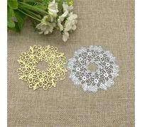 Scrapbooking Cutting Stencils,8.4x8.4cm Circle Flower Frame Metal Cutting Dies Mold Round Hole Label Tag Scrapbook Paper Craft