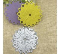 Scrapbooking Cutting Stencils,8.4x8.4cm Flower Metal Cutting Die Keychain Heart Paper Key Chain Scrapbook Paper Craft