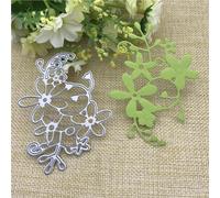 Scrapbooking Cutting Stencils,8.7x6.5cm Flowers Metal Cutting Dies Mold Round Hole Label Tag Scrapbook Paper Craft