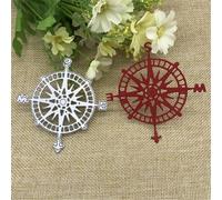 Scrapbooking Cutting Stencils,9.5x8.2cm Compass Shapes Metal Cutting Dies Stencil Decoration Scrapbook Die Cuts Album Paper Craft