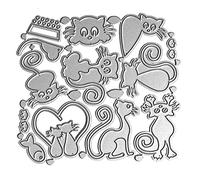 Scrapbooking Die-Cuts Printing Carbon Steel Embossing 3.94x3.66'' Cute for Suit Mold Cut Dies for Scrapbook