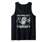 Scrapbooking is My Therapy Scrapbooker Paper Crafting Tank Top