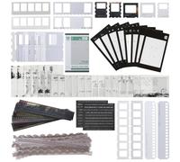 Scrapbooking Kit Film Scrapbook Paper 134 Pcs, Vintage Collection Washi Stickers, Scrapbook Journaling Supplie, Waterproof Tape Stickers for Journals Planners Aesthetic DIY Art Crafts
