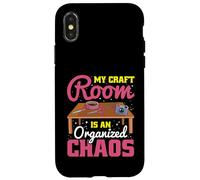 Scrapbooking My Craft Room Organized Chaos Handmade Crafter Case for iPhone X/XS