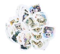 Scrapbooking Owl Stickers, 46Pcs Owl Scrapbook Stickers, Cute Bird Sticker for Photo Albums, Diaries, Crafts, Scrapbooks, Notebooks, Memoirs