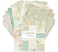 Scrapbooking Patterned Paper 24pcs - DIY Decorative Stamped Craft Paper for Handmade Design - 15 * 15cm