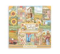 Scrapbooking Small Pad 10 Sheets cm 20.3 x 20.3 cm (8 x 8 Inches) - Sunflower Art