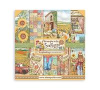 Scrapbooking Small Pad 10 Sheets cm 20.3 x 20.3 cm (8 x 8 Inches) - Sunflower Art