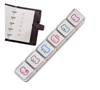 Scrapbooking Stamp Set - 3.35 Inch Cartoon Craft Stamps, Handmade Card Patterns | Durable Compact Reusable ABS Material for Greeting Cards Scrapbook, Pa