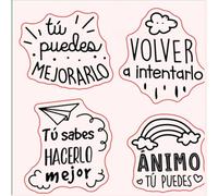 Scrapbooking Stamping Supplies,11x11cm Spanish Word Common Phrase Clear Stamp Transparent Silicone Seal Sheet for Scrapbooking Photo Album Decoration