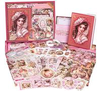 Scrapbooking Supplies Kit, Vintage Junk Journal Supplies, Scrapbook Kit with Aesthetic Ephemera Sticker, Cute Stationary Set, Bullet Journaling Kit, Collage Craft Supplies Gift for Adult Women Starter