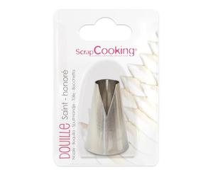 ScrapCooking 1804 Saint Honoré Cake Nozzle, Silver Stainless Steel, 14 x 10.8 x 3.2 cm