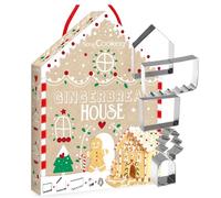 ScrapCooking 3975 Stainless Steel Gingerbread House Cutter Kit, 26.5 x 20 x 4 cm, Multi-Coloured