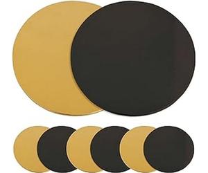 ScrapCooking 5201Set of 6 Fine Cardboard Cake Boards 24 x 24 x 0.7 cm, Multicoloured