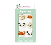 ScrapCooking 6 Sugar Decorations - Forest Animals (6 pieces) - Cake Topper - Birthday - Multicolor