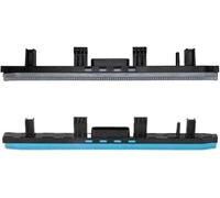 Scrape Strip Replacement Rubber Floor Cleaning Blades, loor Cleaner Replacement Scrape Strip Set For Karcher For BR 30/4C Series Machine 4.777-008, Blue and Black