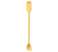 Scraping Spoon - Double Headed Spatulas, Non Stick Baking Supply, Stain Resistant Material, Complete Container Emptying Feature, Extended Narrow Arm, Condiment Accessory for Jars
