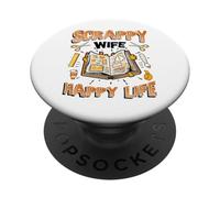 Scrappy Wife Happy Life Womens Scrapbooking PopSockets Adhesive PopGrip