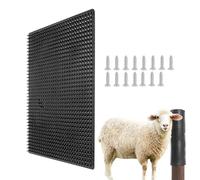 Scratcching Poost Pad - Cattle Scrattching Pad - Soft Touch Farm Animmal Grooming Mat - Black, Animal Scratcher - Durable Livestock Scratching Post For Goats, Ponies & More