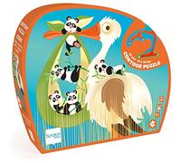 SCRATCH 276181127 Shape Puzzle Stork Contour Puzzle for Children from 3 Years 24 Pieces